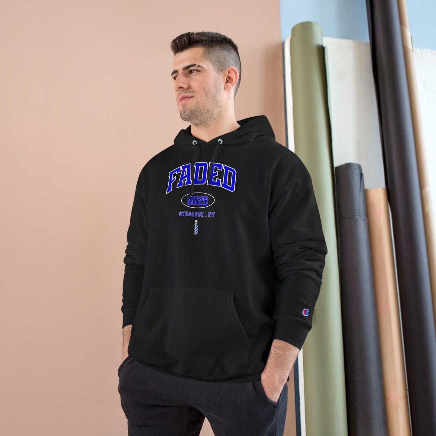 Faded Champion Hoodie – Vintage Collegiate Streetwear Pullover