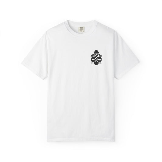 Fade & Fortune Co. T-Shirt — Vintage Barber Logo Tee